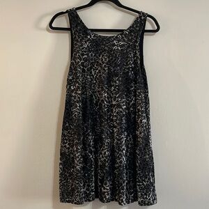 MINKPINK Black Velvet Tank Top